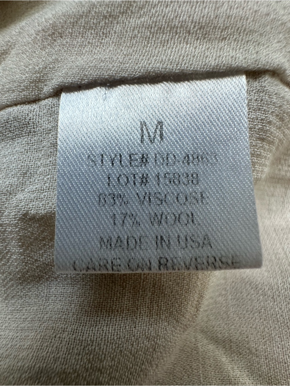 INTERMIX Linen Viscose Wide Leg Pants M Ivory Sheer Draped Made in New York - Picture 10 of 15